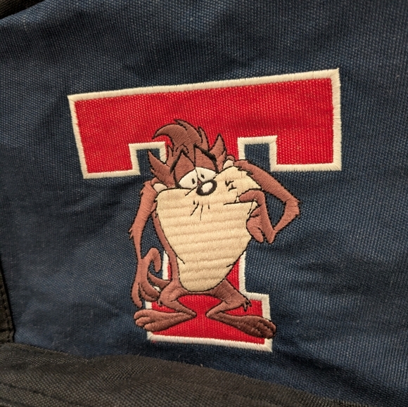 Vintage Looney Tunes Taz Embroidered Backpack - Picture 3 of 9
